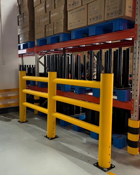Industrial strength flexible safety barrier